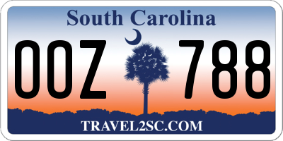 SC license plate OOZ788