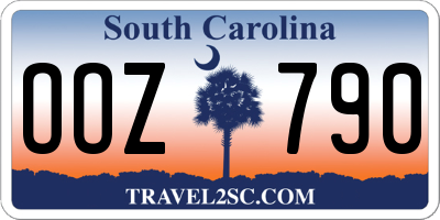 SC license plate OOZ790