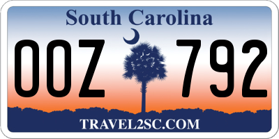 SC license plate OOZ792