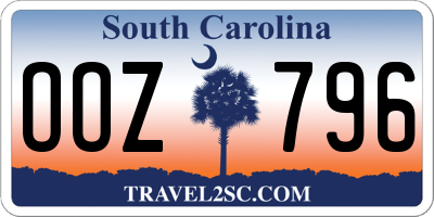 SC license plate OOZ796