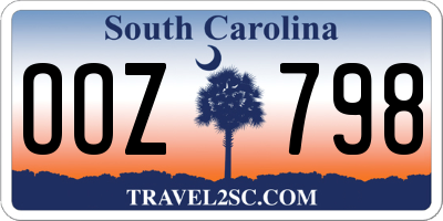 SC license plate OOZ798