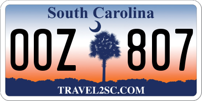 SC license plate OOZ807