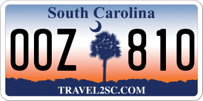 SC license plate OOZ810