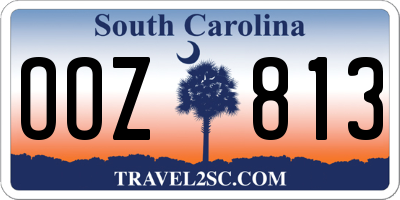 SC license plate OOZ813