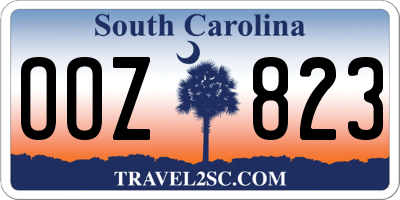 SC license plate OOZ823