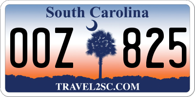 SC license plate OOZ825