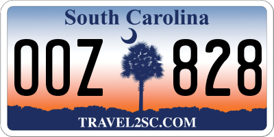 SC license plate OOZ828