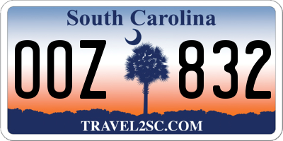 SC license plate OOZ832