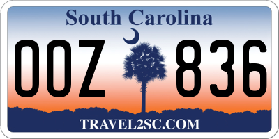 SC license plate OOZ836