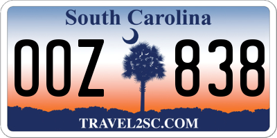 SC license plate OOZ838