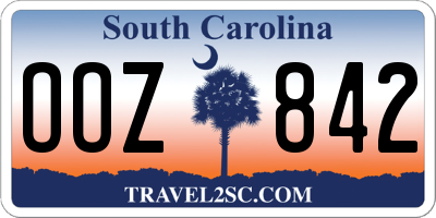SC license plate OOZ842