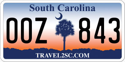 SC license plate OOZ843
