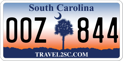 SC license plate OOZ844