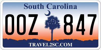 SC license plate OOZ847