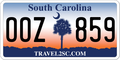 SC license plate OOZ859