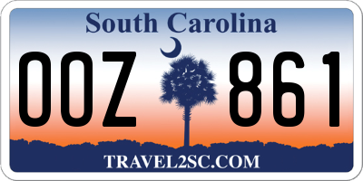 SC license plate OOZ861