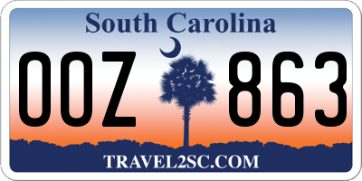 SC license plate OOZ863