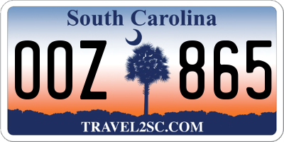 SC license plate OOZ865