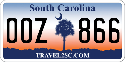 SC license plate OOZ866