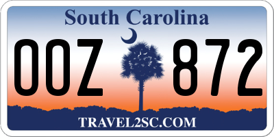 SC license plate OOZ872