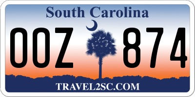 SC license plate OOZ874