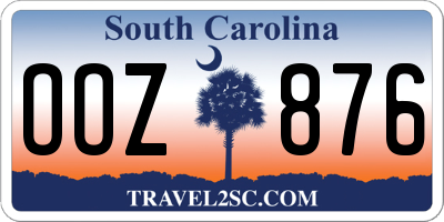SC license plate OOZ876
