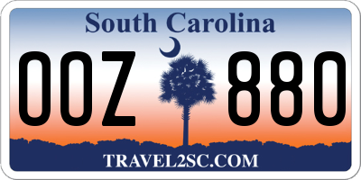 SC license plate OOZ880