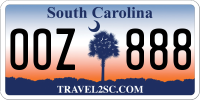 SC license plate OOZ888