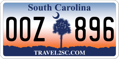 SC license plate OOZ896