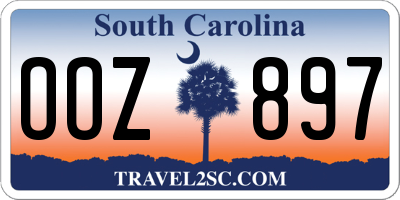 SC license plate OOZ897