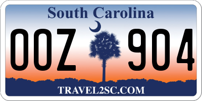 SC license plate OOZ904