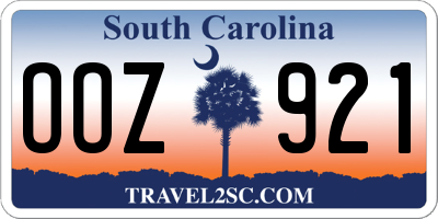 SC license plate OOZ921