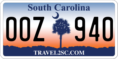 SC license plate OOZ940
