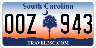 SC license plate OOZ943