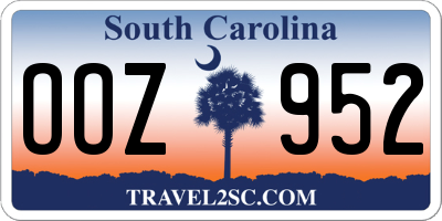 SC license plate OOZ952