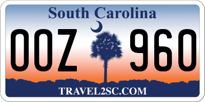 SC license plate OOZ960