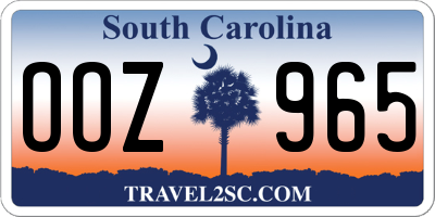 SC license plate OOZ965