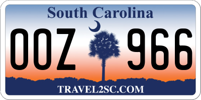 SC license plate OOZ966