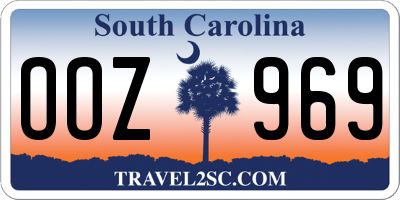 SC license plate OOZ969