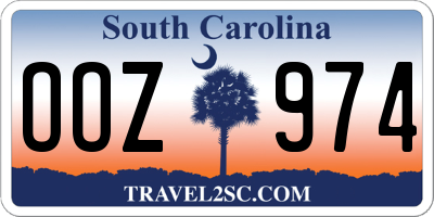 SC license plate OOZ974