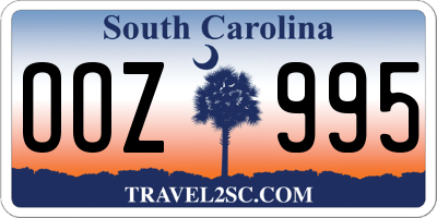 SC license plate OOZ995