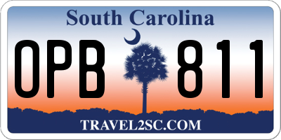 SC license plate OPB811