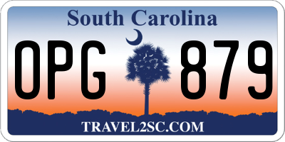 SC license plate OPG879