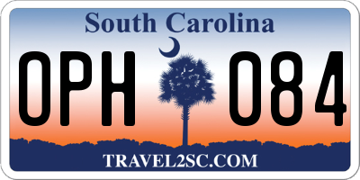 SC license plate OPH084