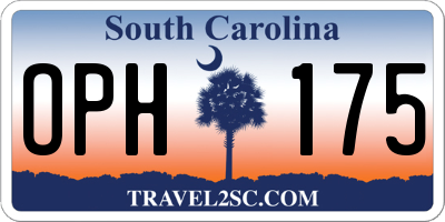 SC license plate OPH175