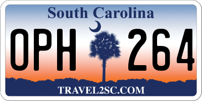 SC license plate OPH264