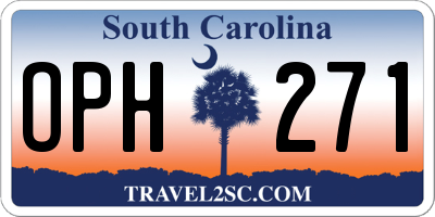 SC license plate OPH271