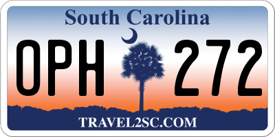 SC license plate OPH272