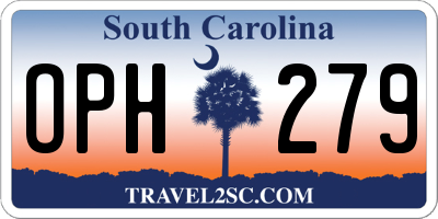 SC license plate OPH279