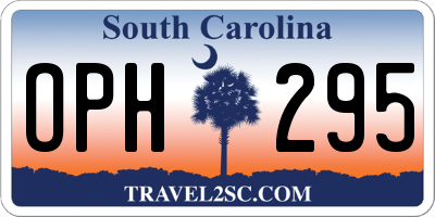 SC license plate OPH295